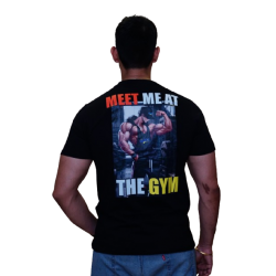 Black Graphic Gym T-Shirt
