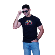 Black Graphic Gym T-Shirt