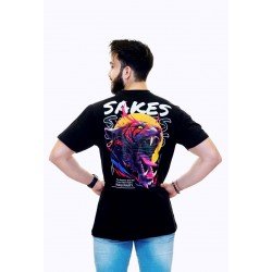 Black Oversized Graphic T-Shirt - "BEAST" Edition