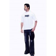 Brave White Oversized Streetwear T-Shirt