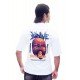 Brave White Oversized Streetwear T-Shirt