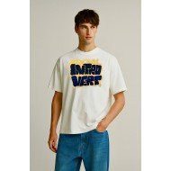 White Oversized T-Shirt – “Social Introvert” Edition