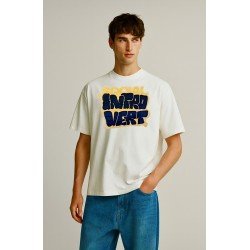 White Oversized T-Shirt – “Social Introvert” Edition