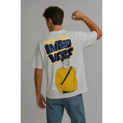 White Oversized T-Shirt – “Social Introvert” Edition